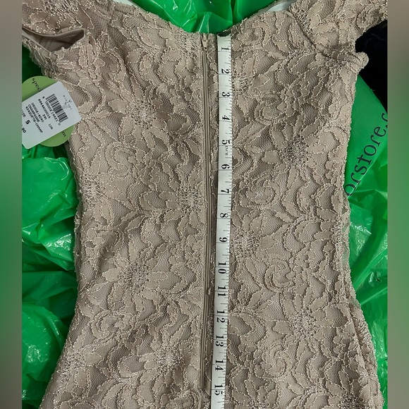 Sequin Hearts | NWT Champagne Lace Gown - Picture 11 of 17